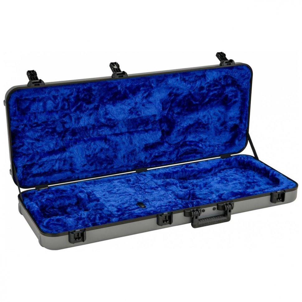 Fender Deluxe Molded Strat/Tele Case Silver/Blue