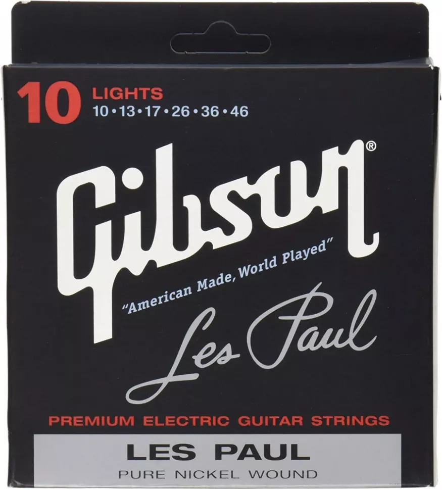 Gibson SEG-LES LES PAUL PREMIUM ELECTRIC GUITAR STRINGS 10-46 LIGHT Gibson SEG-LES LES PAUL PREMIUM ELECTRIC GUITAR STRINGS 10-46 LIGHT