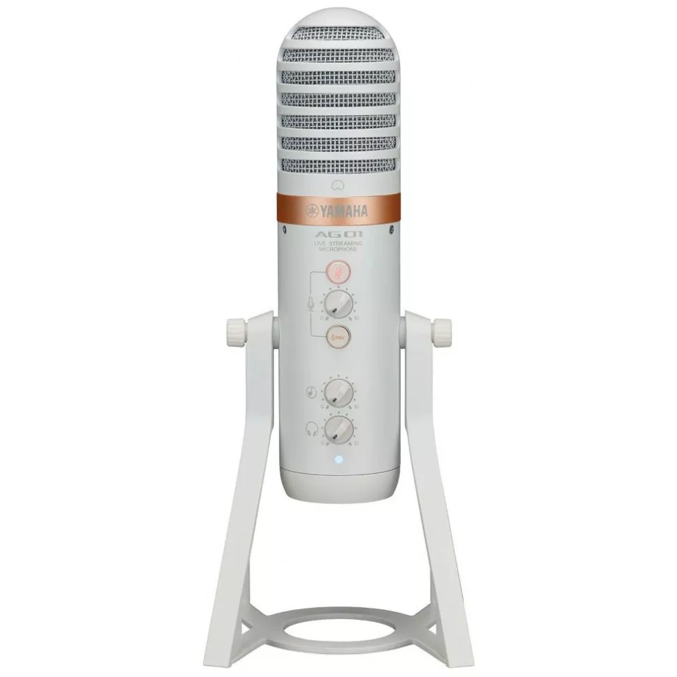 Yamaha AG01 Live Streaming USB Microphone (White)