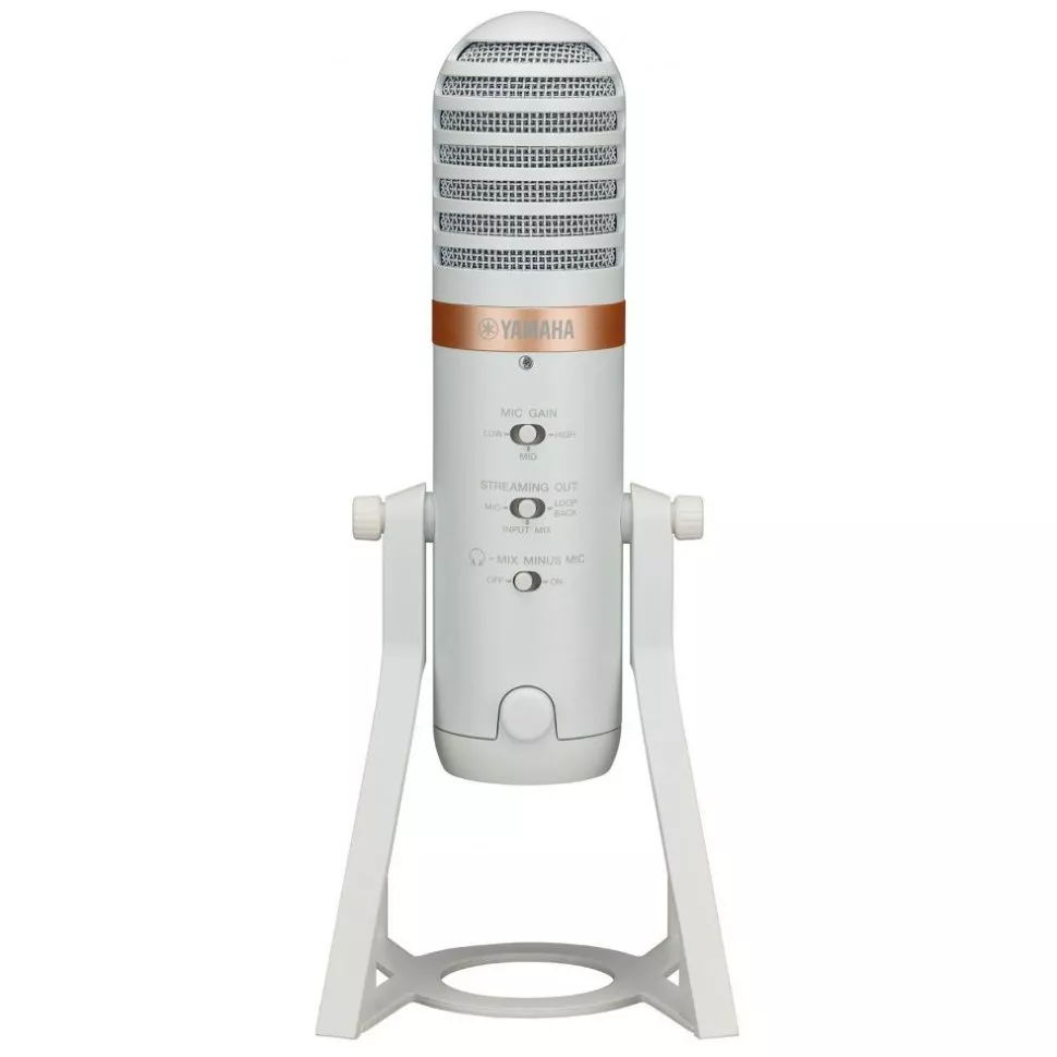 Yamaha AG01 Live Streaming USB Microphone (White)