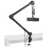 Gator Frameworks GFWMICBCBM4000 Professional Desktop Mic Boom Stand with Led Light