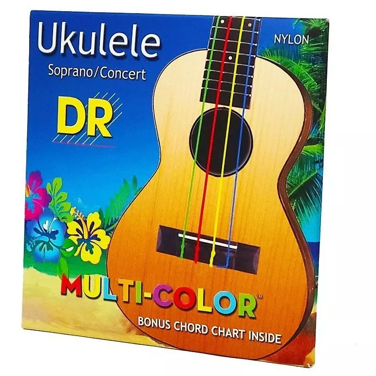 DR STRINGS MULTI-COLOR UKULELE SOPRANO/CONCERT DR STRINGS MULTI-COLOR UKULELE SOPRANO/CONCERT