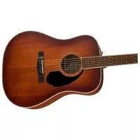 Fender PD-220E Dreadnought All Mahogany With Case Aged Cognac Burst