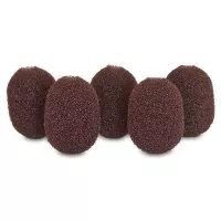 Rycote Lavalier Foams Brown (1 packs of 5)