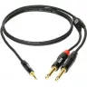 Klotz KY5-090 MINILINK PRO Y-CABLE BLACK 0.9 M