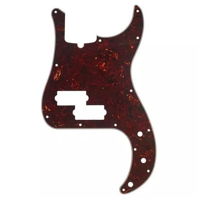Fender Pickguard For Standard Precision Bass 13-Hole Modern-Style Tortosie Shell Fender Pickguard For Standard Precision Bass 13-Hole Modern-Style Tortosie Shell