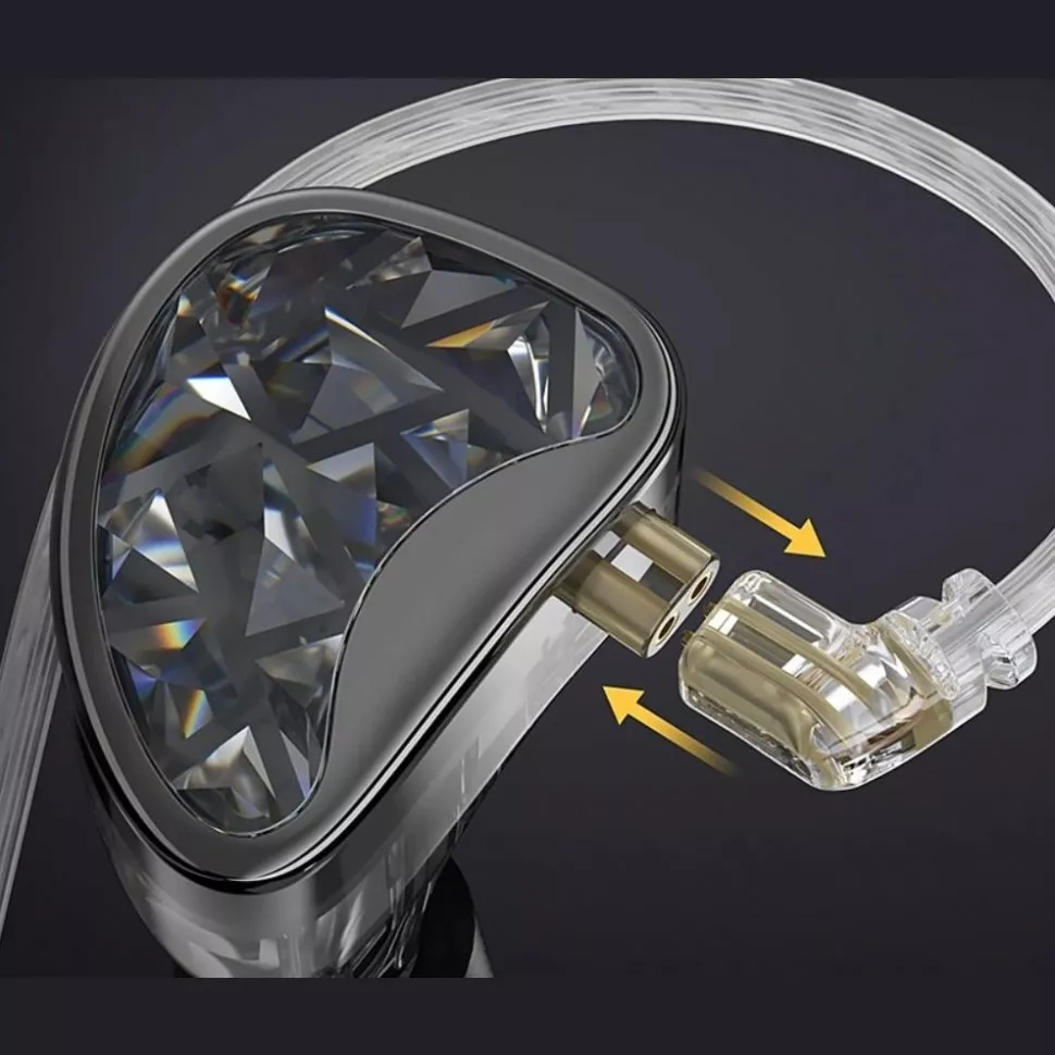 KZ Audio AS24 NON-Switches version NO MIC Crystal