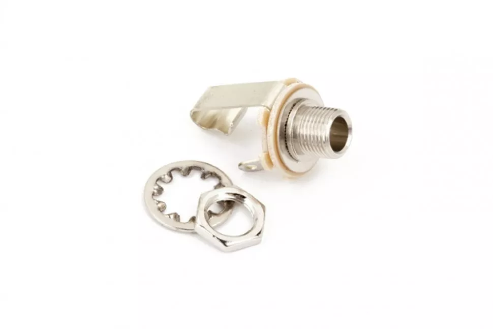 Fender 1/4" 2-CONDUCTOR GUITAR OUTPUT JACK WITH MOUNTING HARDWARE Fender 1/4" 2-CONDUCTOR GUITAR OUTPUT JACK WITH MOUNTING HARDWARE