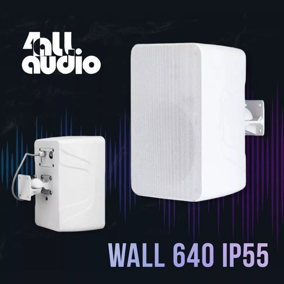 4all Audio WALL 640 IP55 White