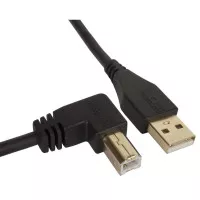 UDG Ultimate Audio Cable USB 2.0 A-B Black Angled 1m