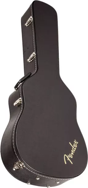 Fender DREADNOUGHT ACOUSTIC GUITAR CASE BLACK FLAT TOP Fender DREADNOUGHT ACOUSTIC GUITAR CASE BLACK FLAT TOP
