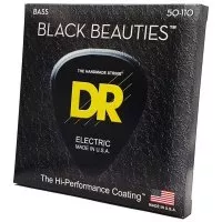 DR STRINGS BLACK BEAUTIES BASS - HEAVY (50-110)