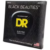 DR STRINGS BLACK BEAUTIES BASS - MEDIUM (45-105)