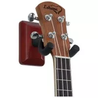 Gator Frameworks GFW-UKE-HNGRCHR Wall Mount Ukulele/Mandolin Hanger (Cherry)