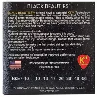 DR STRINGS BLACK BEAUTIES ELECTRIC - MEDIUM 7-STRING (10-56)