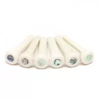 Graph Tech TUSQ Bridge Pins 4mm White / Paua Dot (6 Pcs)
