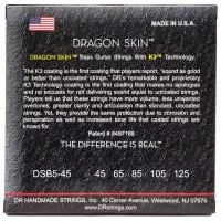 DR STRINGS DRAGON SKIN BASS 5-STRING - MEDIUM (45-125)