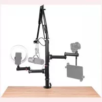 Gator Frameworks GFW-ID-CREATORTREE ID Series All-In-One Content Creator Tree with Light, Mic &amp; Camera Attachments