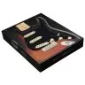 Fender Pre-Wired Strat Pickguard Custom Shop Fat 50's SSS Black Fender Pre-Wired Strat Pickguard Custom Shop Fat 50's SSS Black