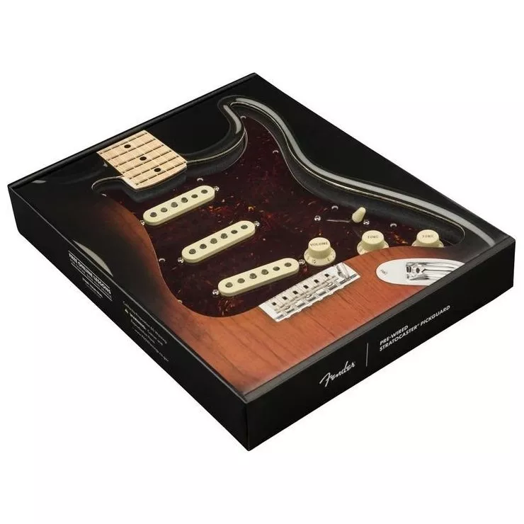 Fender Pre-Wired Strat Pickguard Custom Shop Fat 50's SSS Tortoise Shell