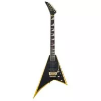 Jackson X SERIES RHOADS RRX24 BLACK WITH YELLOW BEVELS