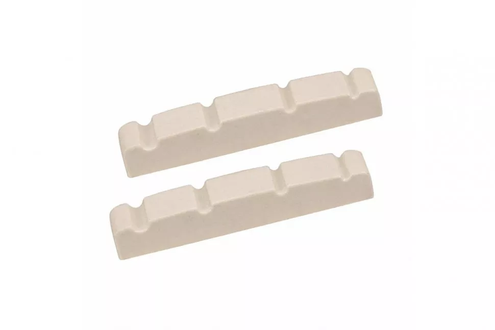 Fender JAZZ BASS PRE-SLOTTED MICARTA STRING NUT SET WHITE Fender JAZZ BASS PRE-SLOTTED MICARTA STRING NUT SET WHITE