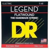 DR STRINGS LEGEND FLATWOUND ELECTRIC - MEDIUM LIGHT (11-48)