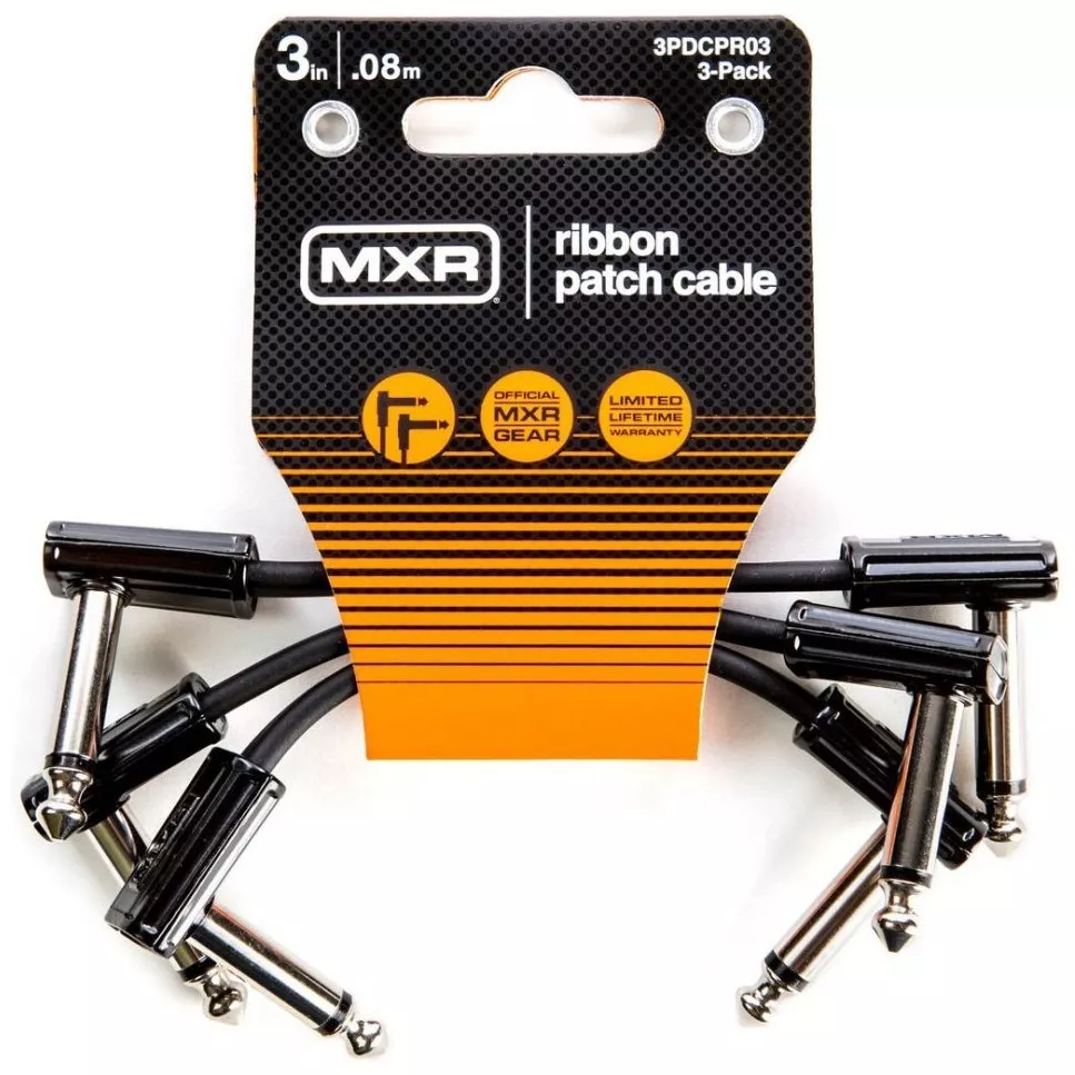 Dunlop MXR 3 INCH RIBBON PATCH CABLE - 3 PACK Dunlop MXR 3 INCH RIBBON PATCH CABLE - 3 PACK