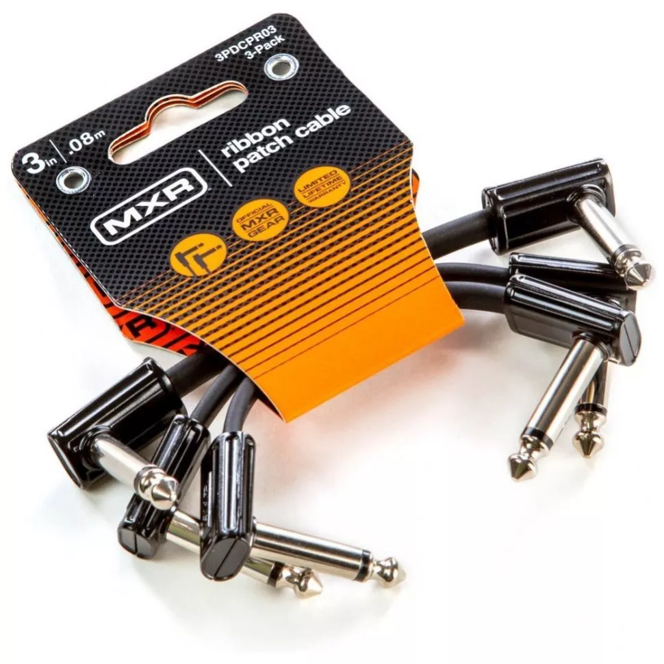 Dunlop MXR 3 INCH RIBBON PATCH CABLE - 3 PACK Dunlop MXR 3 INCH RIBBON PATCH CABLE - 3 PACK