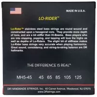 DR STRINGS LO-RIDER BASS - MEDIUM - 5-STRING (45-125)