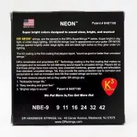 DR STRINGS NEON BLUE ELECTRIC - LIGHT (9-42)