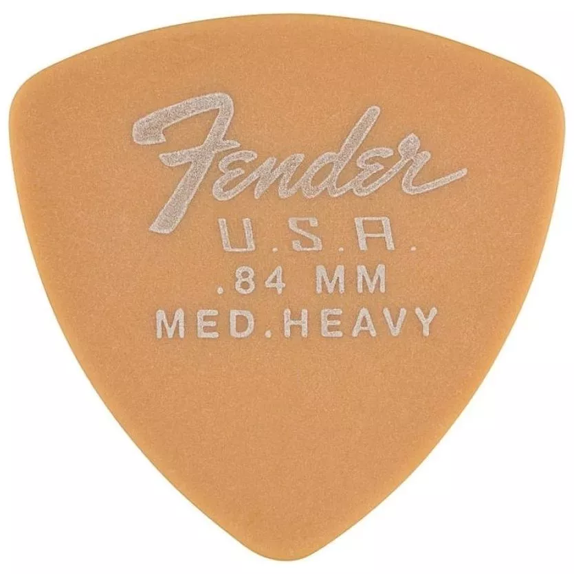 Fender 346 Shape Dura-Tone 0.84 Delrin Picks Butterscotch Blonde 12 Pack