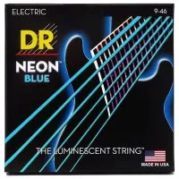 DR STRINGS NEON BLUE ELECTRIC - LIGHT HEAVY (9-46)