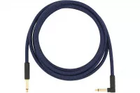 Fender 10' ANGLED FESTIVAL INSTRUMENT CABLE PURE HEMP BLUE DREAM