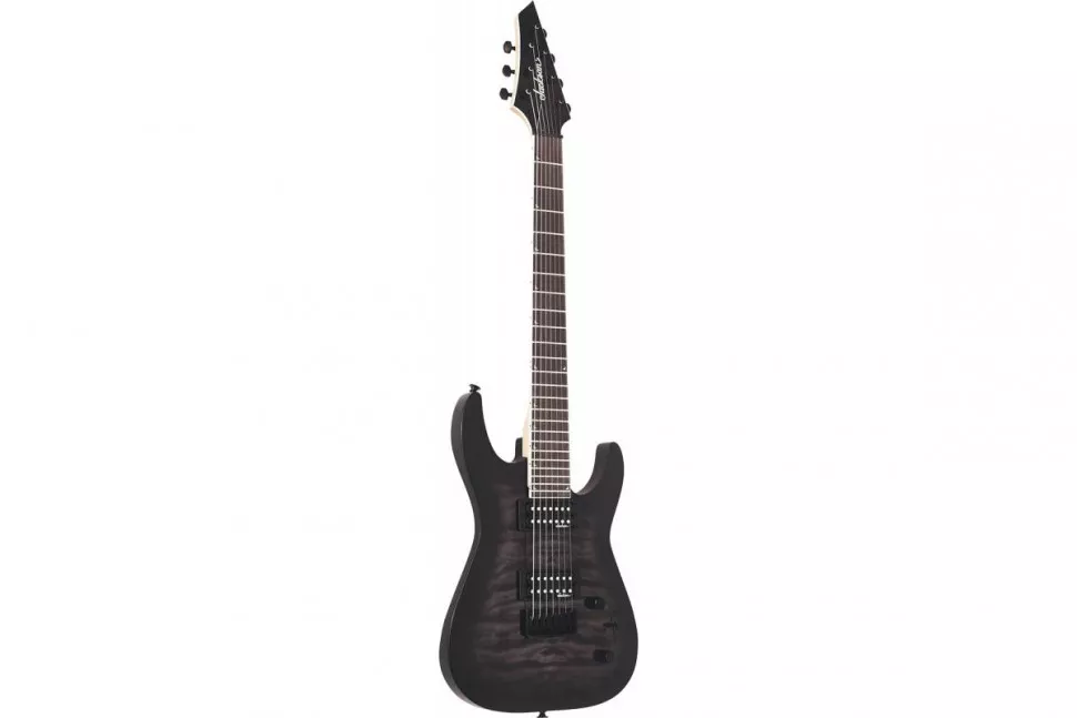 Jackson JS22Q-7 DKA DINKY ARCH TOP HT TRANSPARENT BLACK BURST