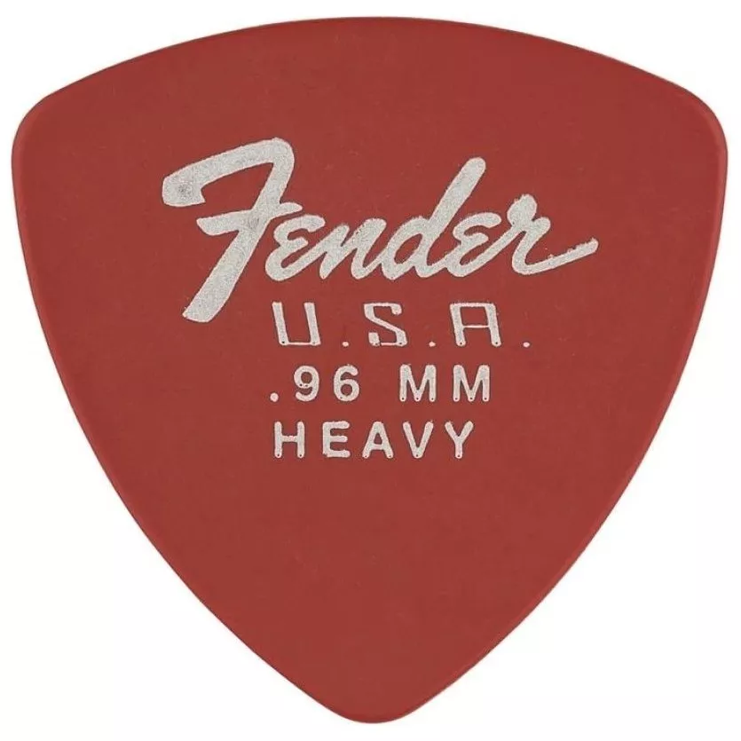 Fender 346 Shape Dura-Tone 0.96 Delrin Picks Fiesta Red 12 Pack