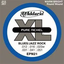 D'Addario EPN21 XL Pure Nickel Jazz Light (12-51) D'Addario EPN21 XL Pure Nickel Jazz Light (12-51)