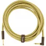 Fender CABLE DELUXE SERIES 15' ANGLED TWEED