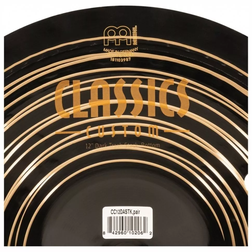 Meinl CC-12DASTK Classics Custom Dark Trash Stack 12" Meinl CC-12DASTK Classics Custom Dark Trash Stack 12"