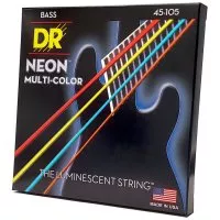 DR STRINGS NEON MULTI-COLOR BASS - MEDIUM (45-105)