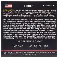 DR STRINGS NEON MULTI-COLOR BASS - MEDIUM (45-105)