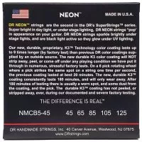 DR STRINGS NEON MULTI-COLOR BASS - MEDIUM - 5 STRING (45-125)