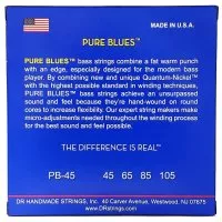DR STRINGS PURE BLUES BASS - MEDIUM (45-105)