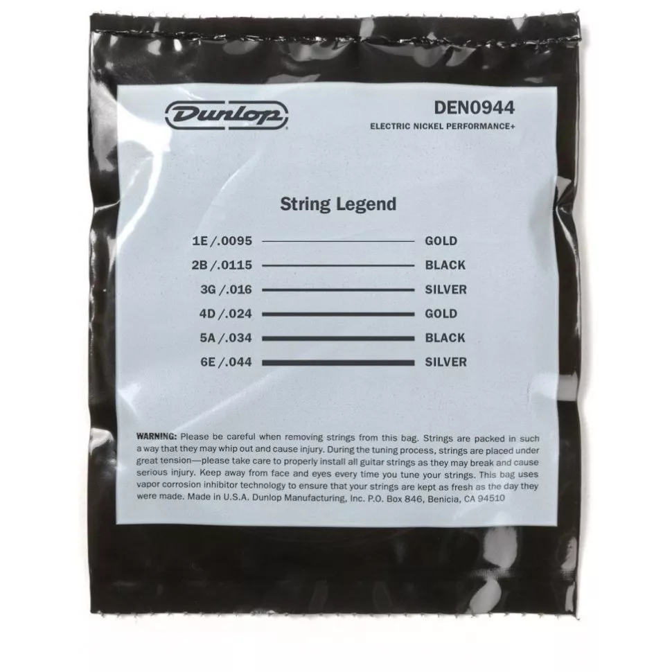 Dunlop DEN09544 Nickel Wound Electric Guitar Strings 9.5-44