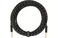 Fender CABLE DELUXE SERIES 18.6' ANGLED BLACK TWEED