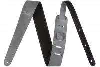 Fender 2&quot; REVERSIBLE SUEDE STRAP BLACK/GRAY