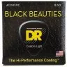 DR STRINGS BLACK BEAUTIES ACOUSTIC - CUSTOM LIGHT (11-50)