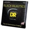 DR STRINGS BLACK BEAUTIES ACOUSTIC - CUSTOM LIGHT (11-50)
