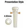 Graph Tech PP-1044-00 TUSQ Bridge Pins 4mm White / Mother-of-Pearl Dot (6 Pcs)