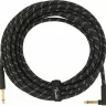 Fender CABLE DELUXE SERIES 25' ANGLED BLACK TWEED